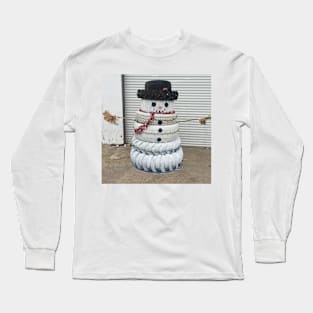 Tire Snowman Long Sleeve T-Shirt